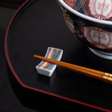 Baizan Kiln Colorful Tobe Chopstick Rest - MUSUBI KILN - Quality Japanese Tableware and Gift