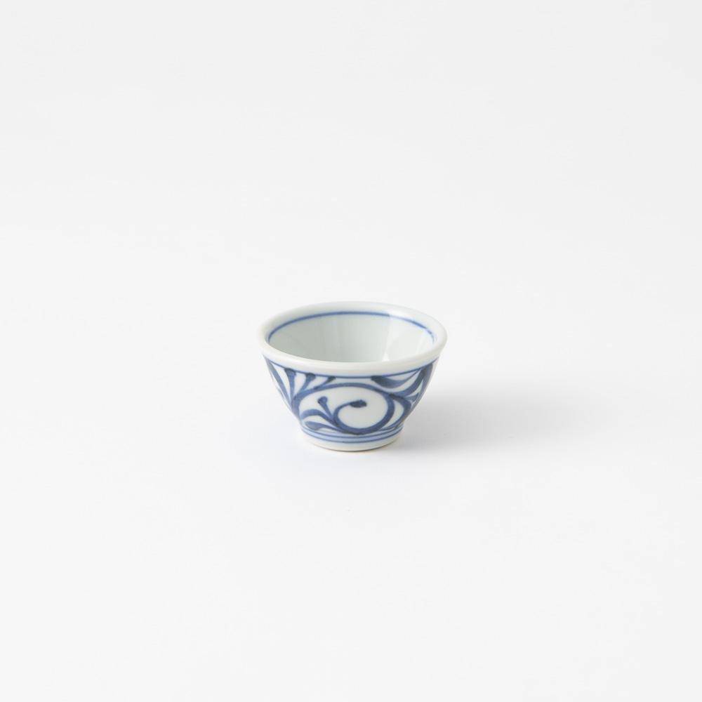 Baizan Kiln GOSU Arabesque Tobe Ochoko Sake Cup - MUSUBI KILN - Quality Japanese Tableware and Gift