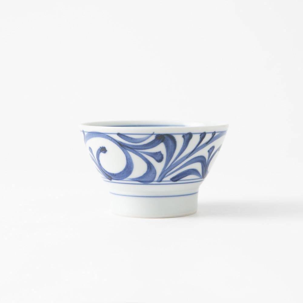 Baizan Kiln Kurawanka Arabesque Japanese Rice Bowl - MUSUBI KILN - Quality Japanese Tableware and Gift