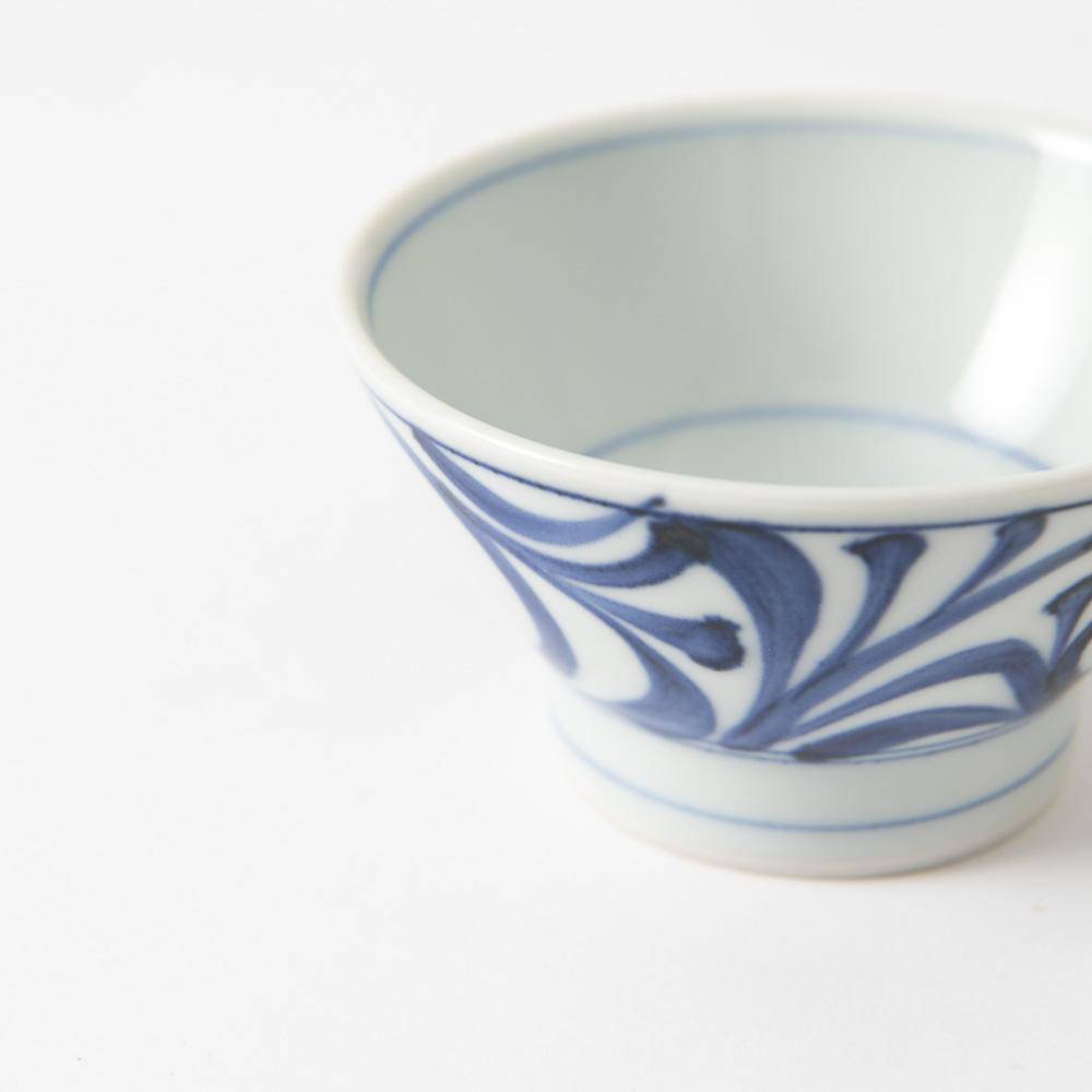 Baizan Kiln Kurawanka Arabesque Small Japanese Rice Bowl - MUSUBI KILN - Quality Japanese Tableware and Gift