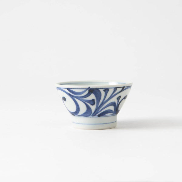 Baizan Kiln Kurawanka Arabesque Small Japanese Rice Bowl - MUSUBI KILN - Quality Japanese Tableware and Gift