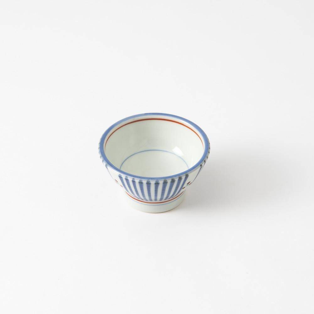 Baizan Kiln Kurawanka Stripe Tobe Kobachi Bowl - MUSUBI KILN - Quality Japanese Tableware and Gift