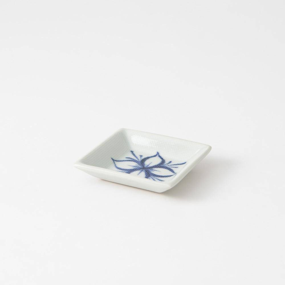 Baizan Kiln Leaf Tobe Sauce Plate - MUSUBI KILN - Quality Japanese Tableware and Gift