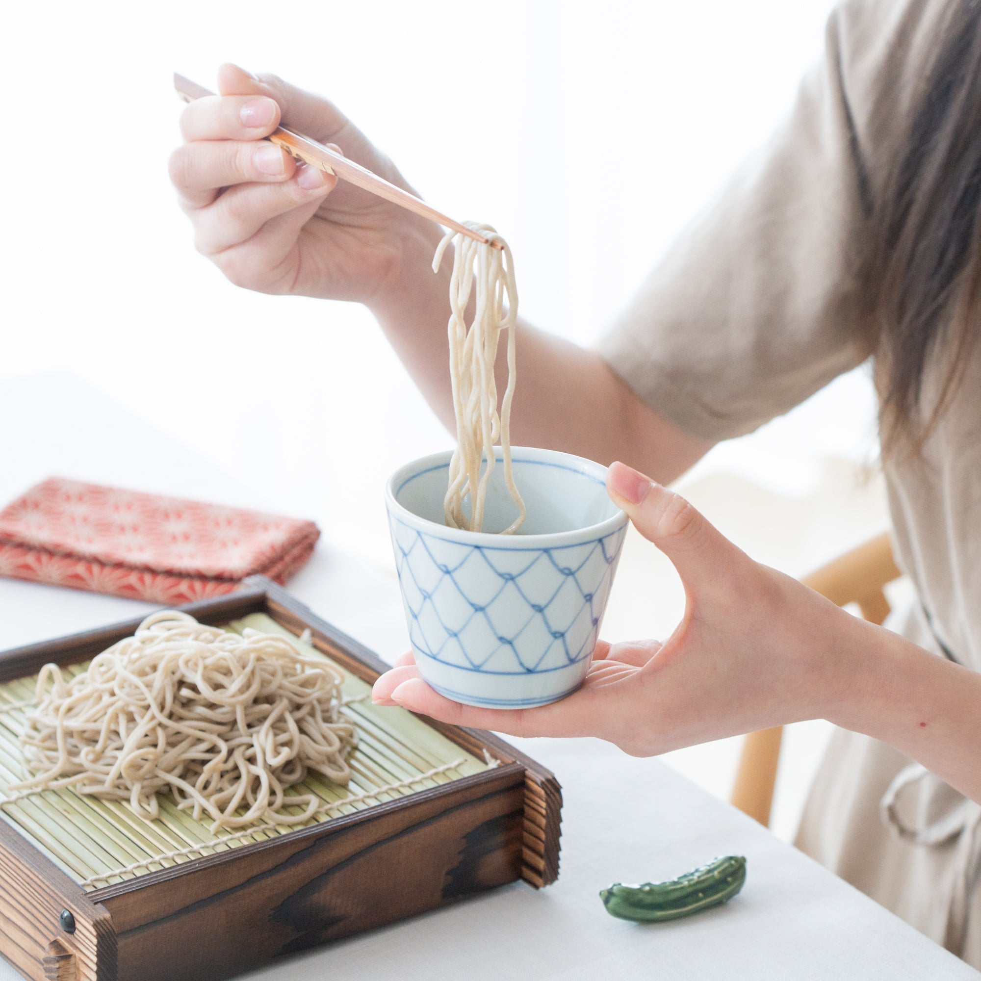 Baizan Kiln Mesh Tobe cup - MUSUBI KILN - Quality Japanese Tableware and Gift