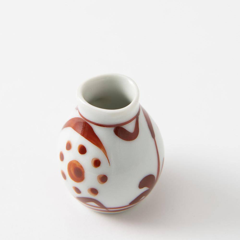 Baizan Kiln Red Sun Tobe Creamer - MUSUBI KILN - Quality Japanese Tableware and Gift