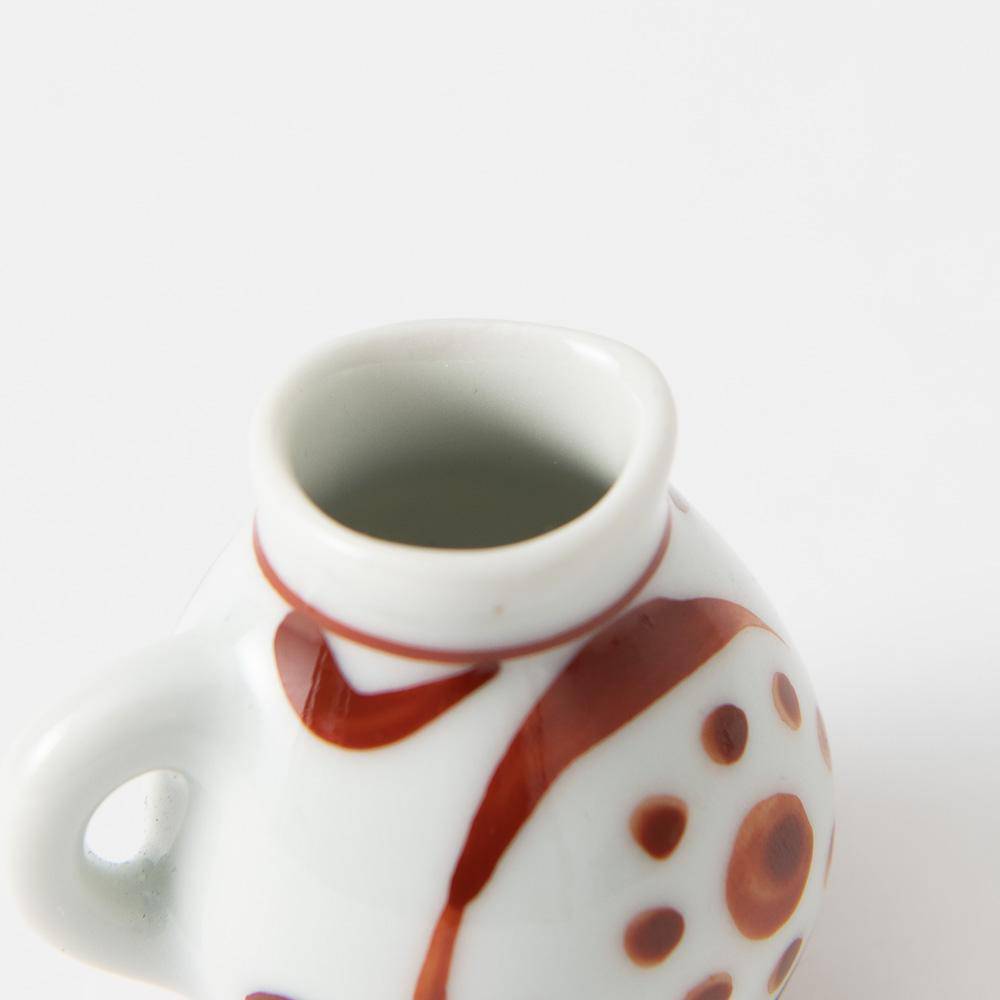 Baizan Kiln Red Sun Tobe Creamer - MUSUBI KILN - Quality Japanese Tableware and Gift