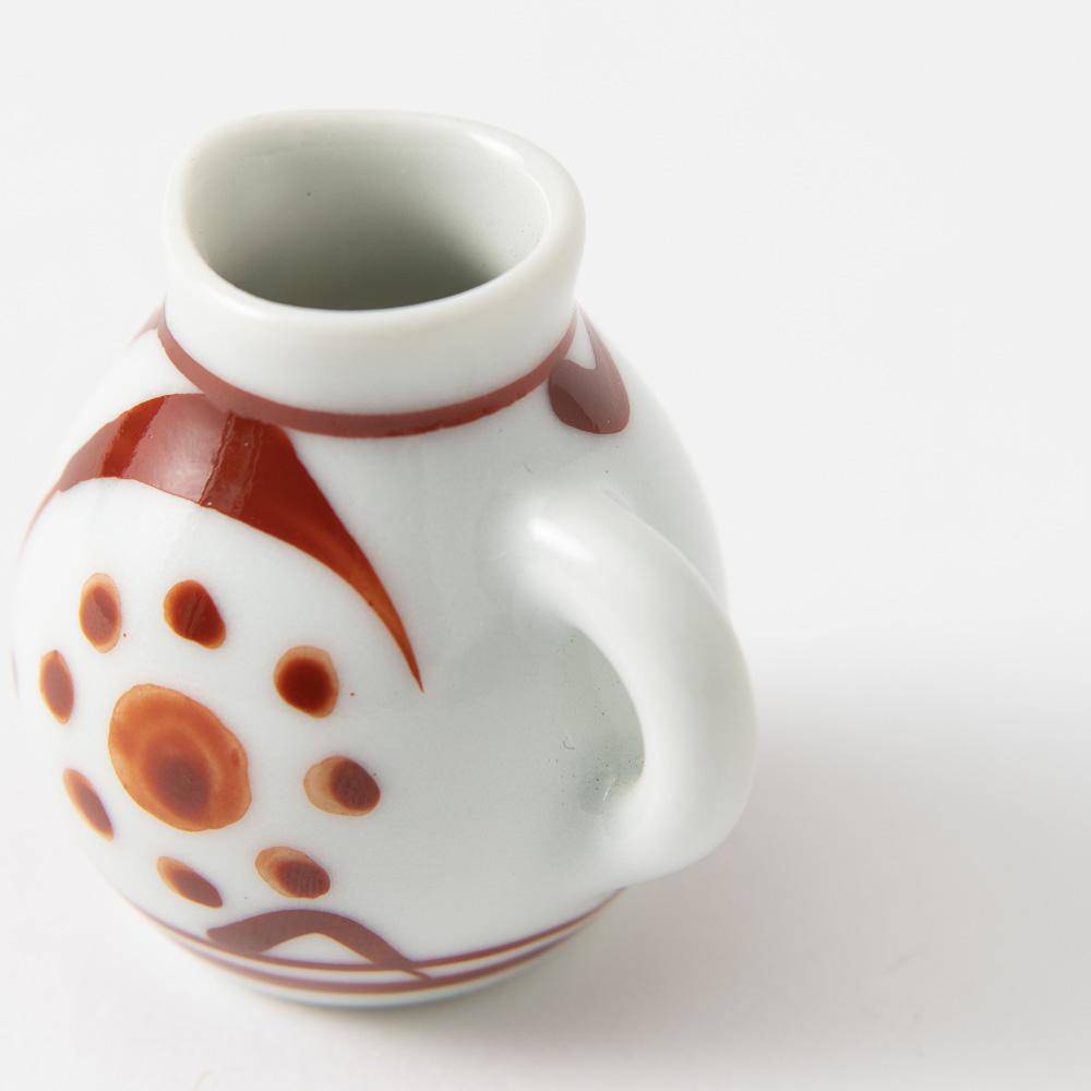 Baizan Kiln Red Sun Tobe Creamer - MUSUBI KILN - Quality Japanese Tableware and Gift