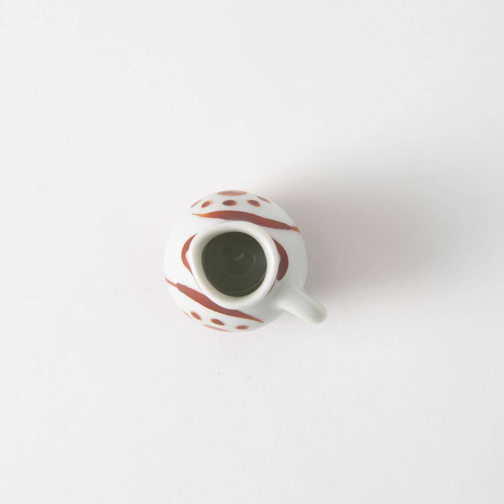 Baizan Kiln Red Sun Tobe Creamer - MUSUBI KILN - Quality Japanese Tableware and Gift