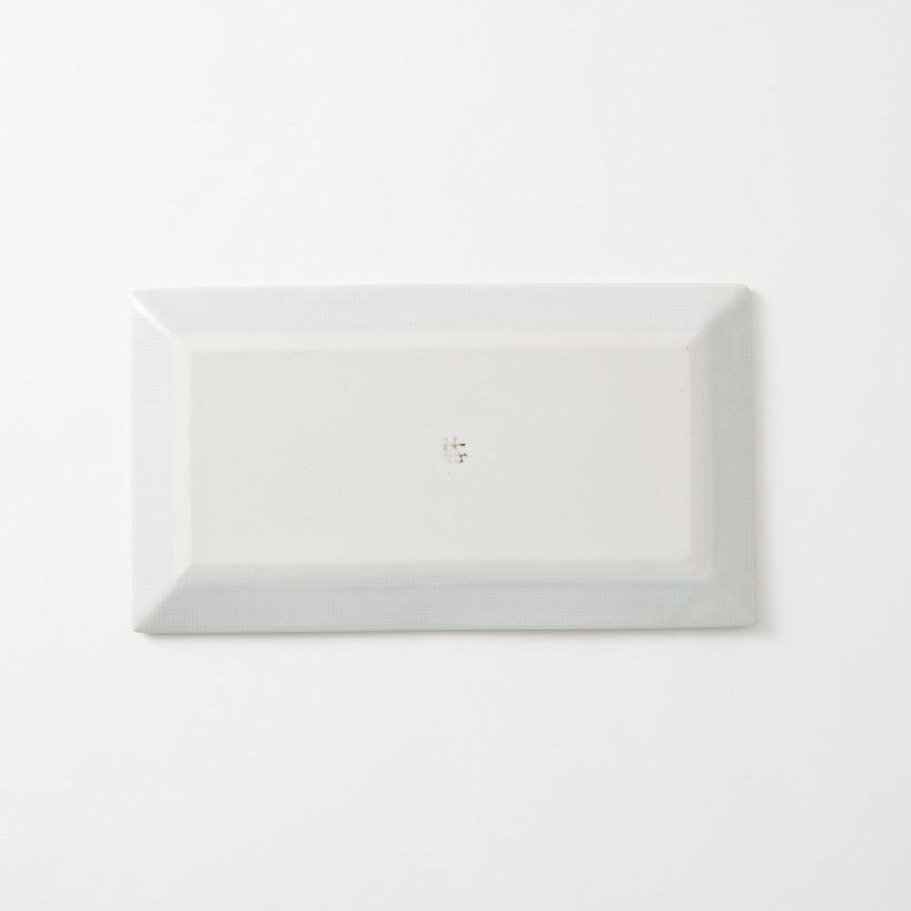 Baizan Kiln TOKUSA Tobe Rectangle Plate 10in - MUSUBI KILN - Quality Japanese Tableware and Gift