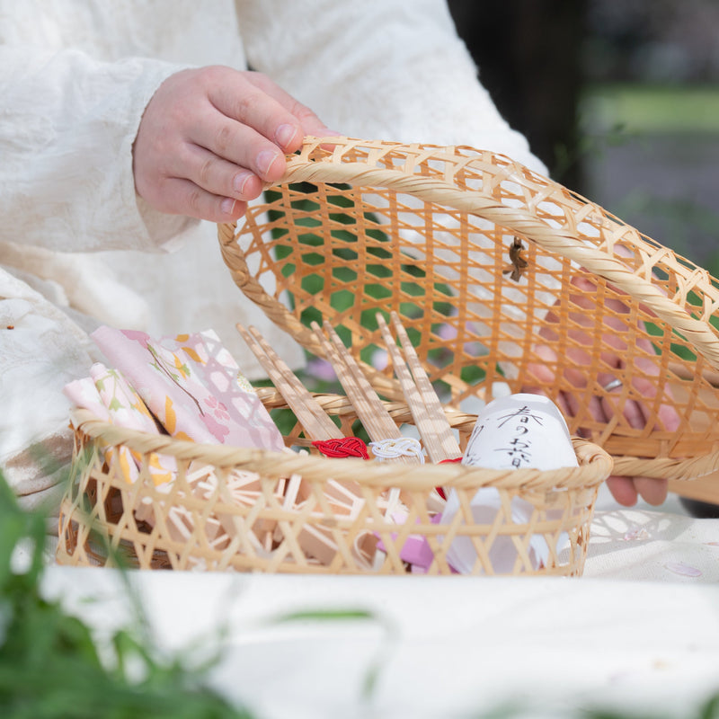 Bamboo Basket with lid 9.4in - MUSUBI KILN - Quality Japanese Tableware and Gift