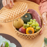 Bamboo Basket with lid 9.4in - MUSUBI KILN - Quality Japanese Tableware and Gift