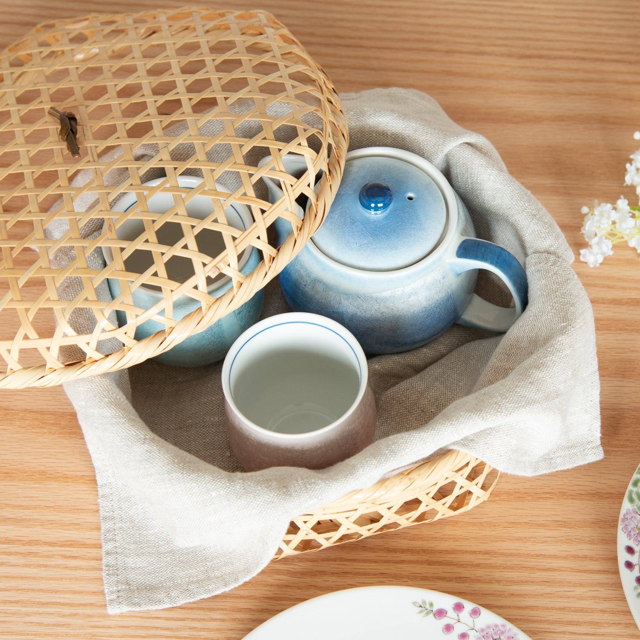 Bamboo Basket with lid 9.4in - MUSUBI KILN - Quality Japanese Tableware and Gift