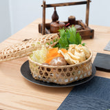 Bamboo Basket with lid 9.4in - MUSUBI KILN - Quality Japanese Tableware and Gift