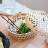 Bamboo Basket with lid 9.4in - MUSUBI KILN - Quality Japanese Tableware and Gift