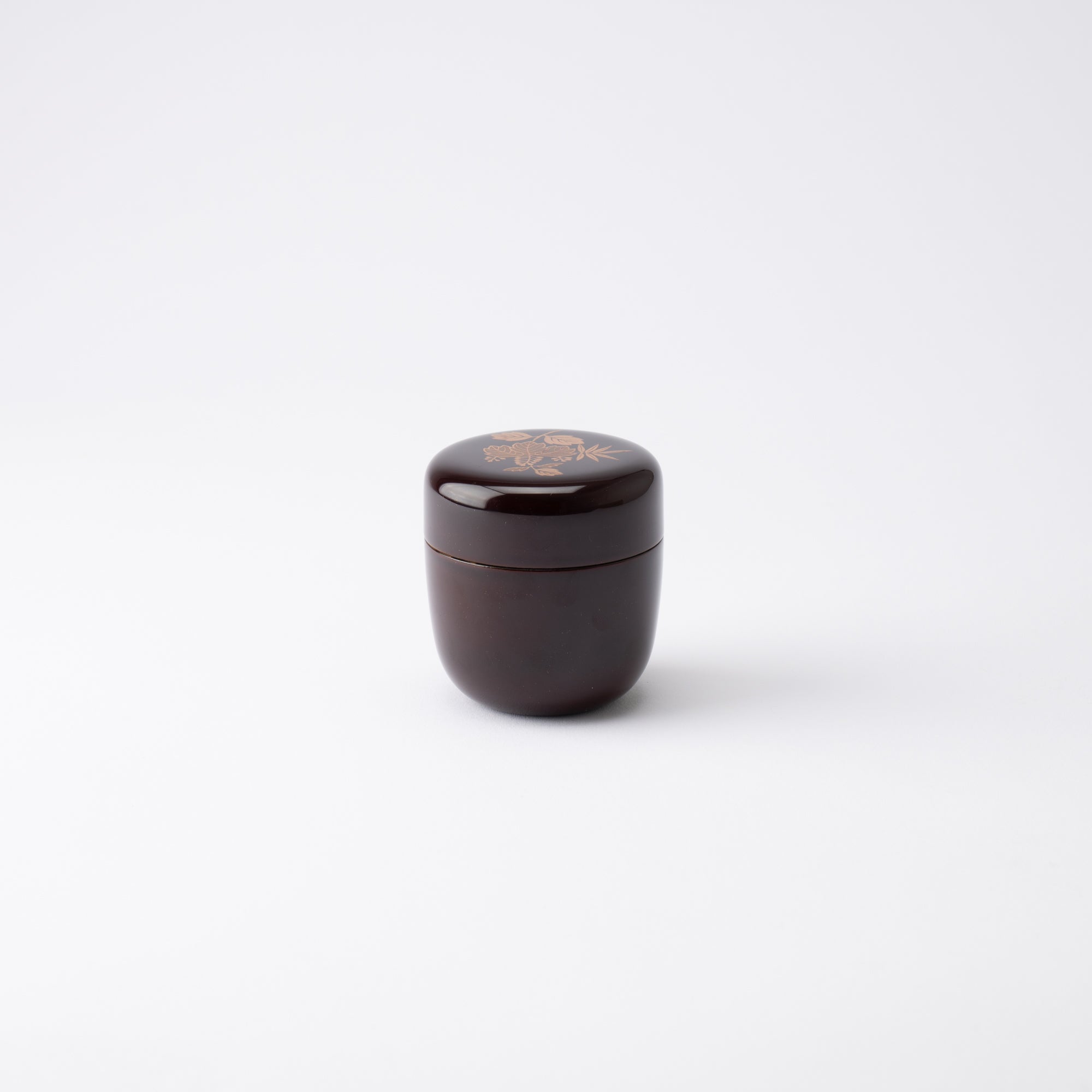 Bamboo Grass and Paulownia Yamanaka Lacquerware Natsume Matcha Container - MUSUBI KILN - Quality Japanese Tableware and Gift