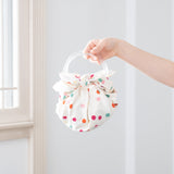 Beige Kompeito Sugar Candy Furoshiki Wrapping Cloth Strawberry Bag 27in　 - MUSUBI KILN - Quality Japanese Tableware and Gift