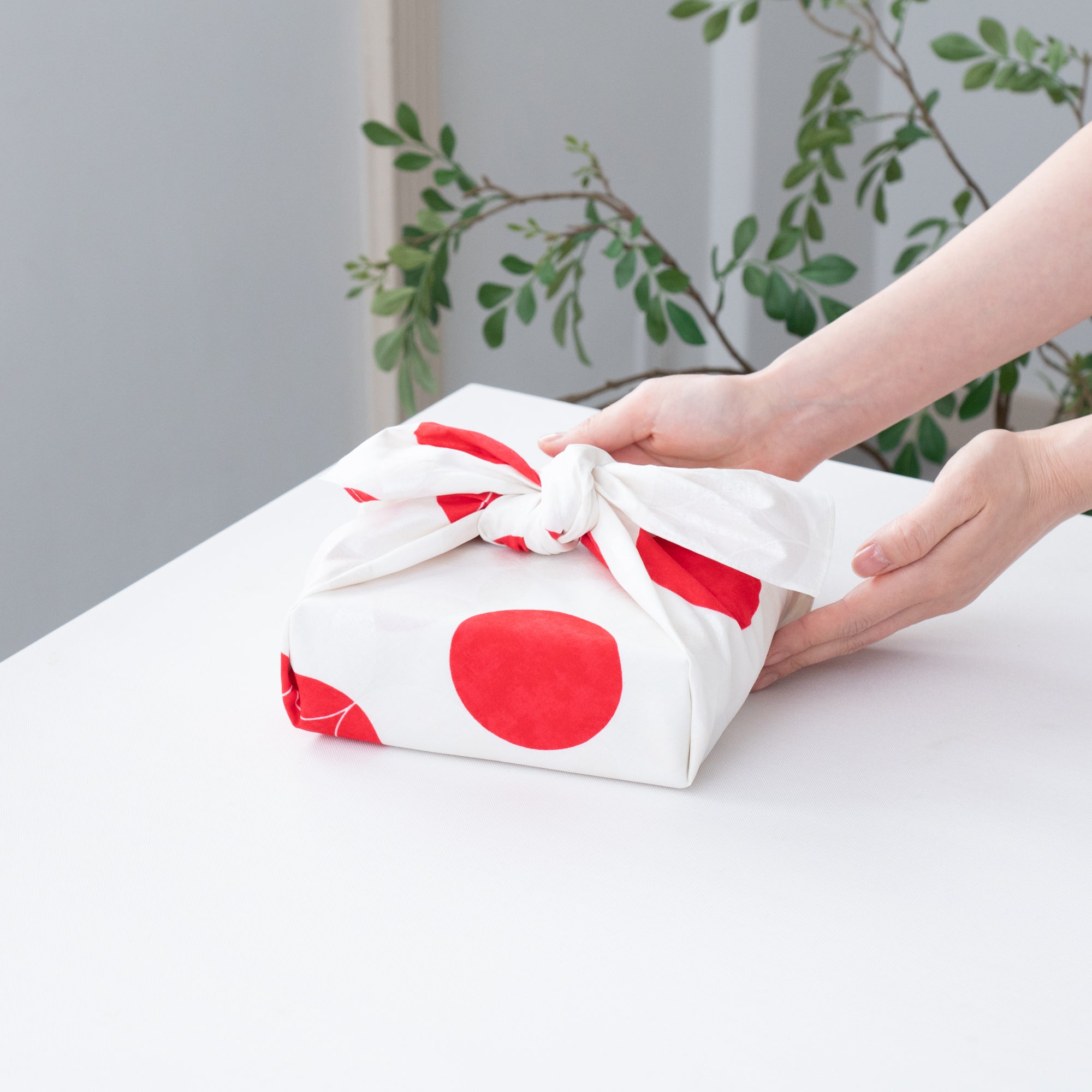 Beige Shippou Furoshiki Wrapping Cloth 27in - MUSUBI KILN - Quality Japanese Tableware and Gift