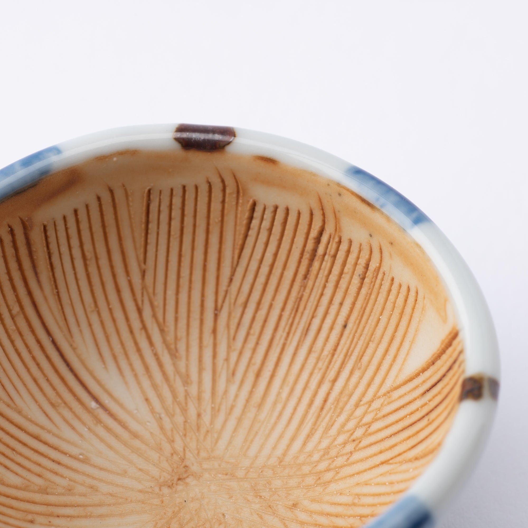 Bicolor Tokusa Seto Ware Small Mortar - MUSUBI KILN - Quality Japanese Tableware and Gift