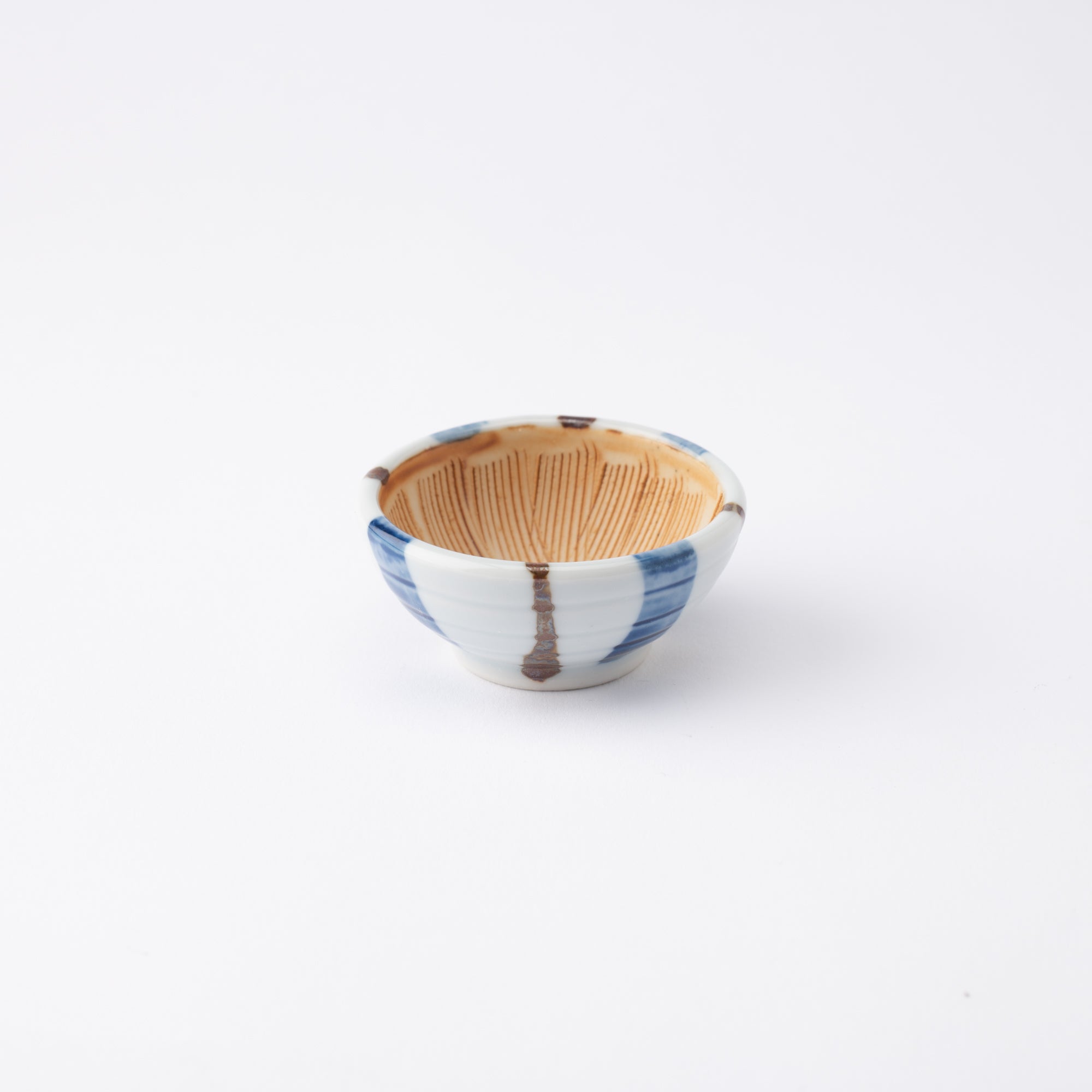 Bicolor Tokusa Seto Ware Small Mortar - MUSUBI KILN - Quality Japanese Tableware and Gift