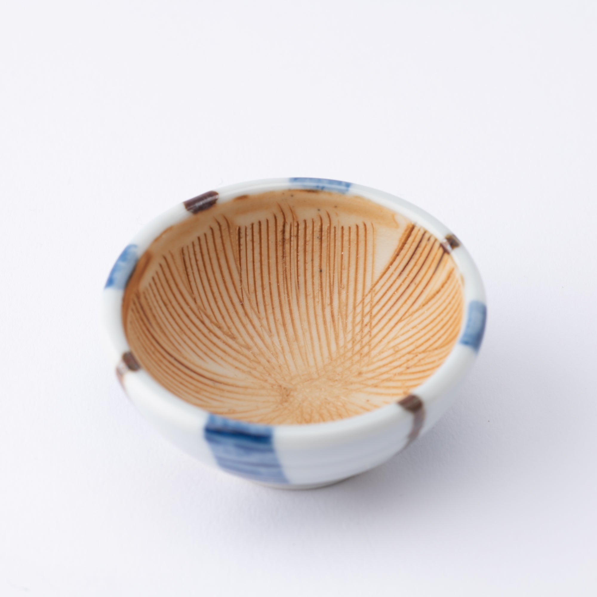 Bicolor Tokusa Seto Ware Small Mortar - MUSUBI KILN - Quality Japanese Tableware and Gift