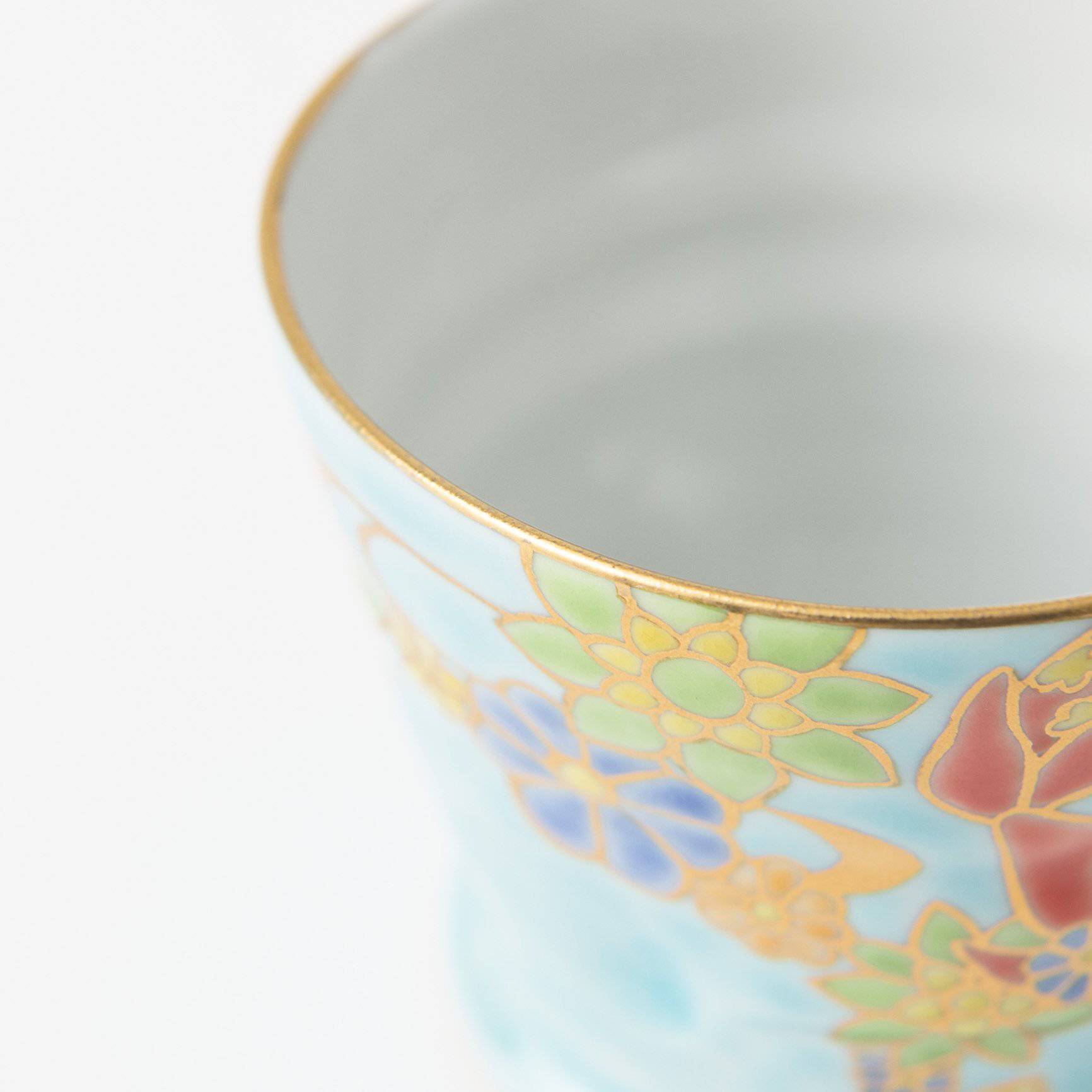 Bizan Kiln Goldfish Kutani Teacup - MUSUBI KILN - Quality Japanese Tableware and Gift