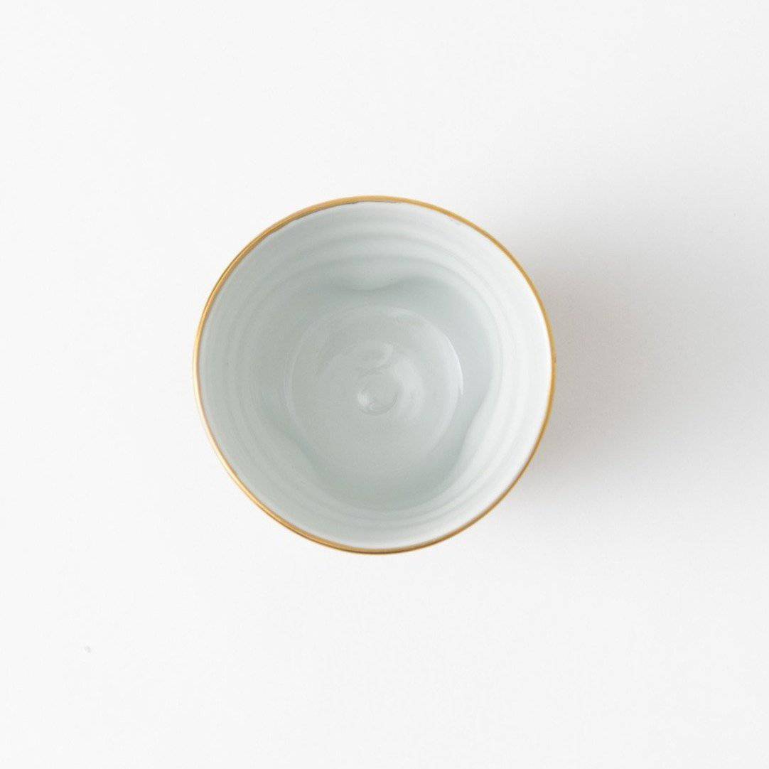 Bizan Kiln Green Elephant Kutani Teacup - MUSUBI KILN - Quality Japanese Tableware and Gift