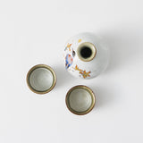 Bizan Kiln Sakura and Bird Kutani Sake Set - MUSUBI KILN - Quality Japanese Tableware and Gift