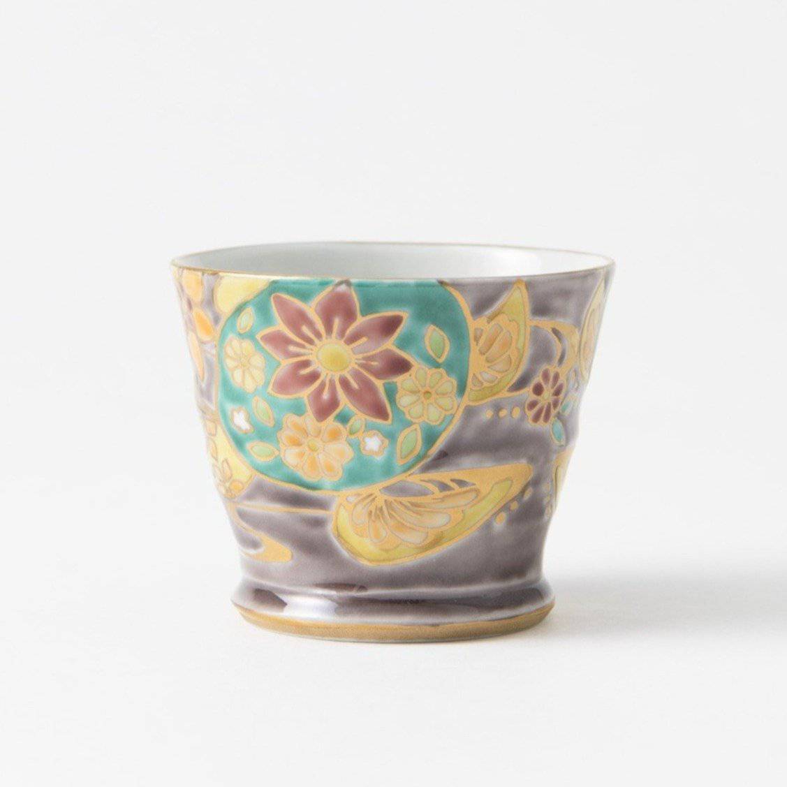 Bizan Kiln Sea Turtle Kutani Teacup - MUSUBI KILN - Quality Japanese Tableware and Gift