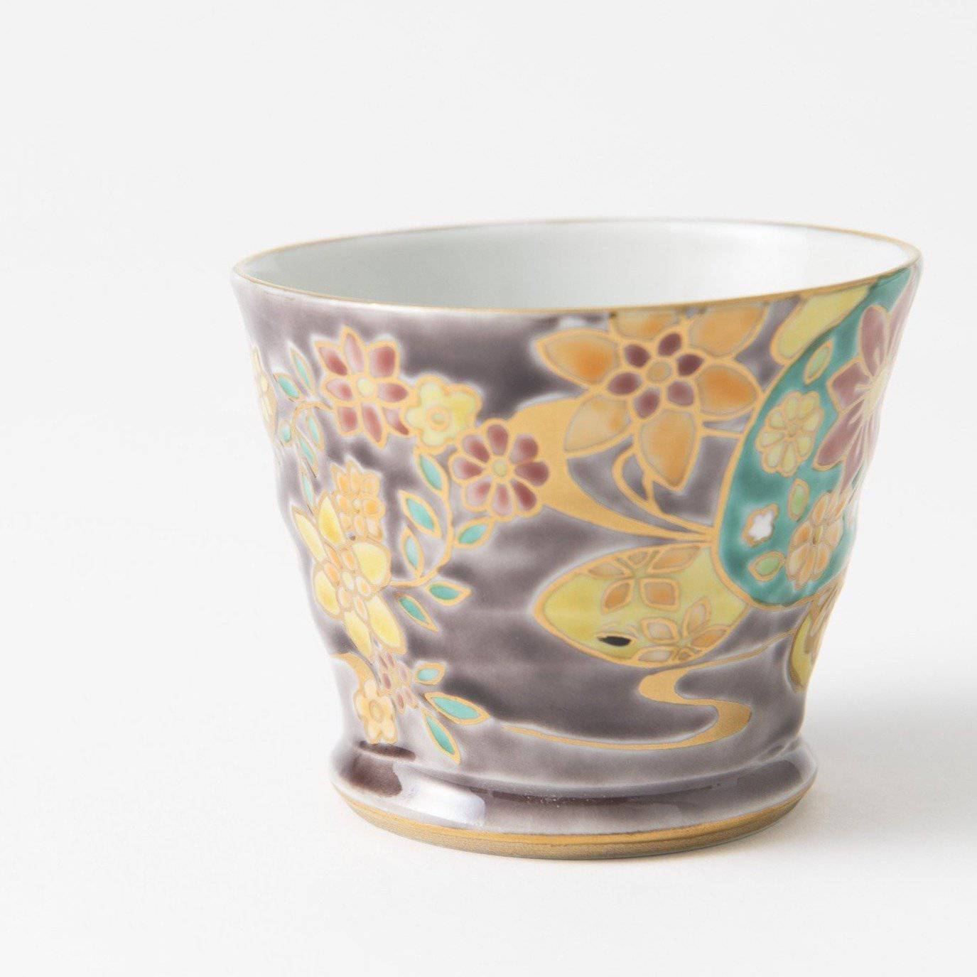 Bizan Kiln Sea Turtle Kutani Teacup - MUSUBI KILN - Quality Japanese Tableware and Gift