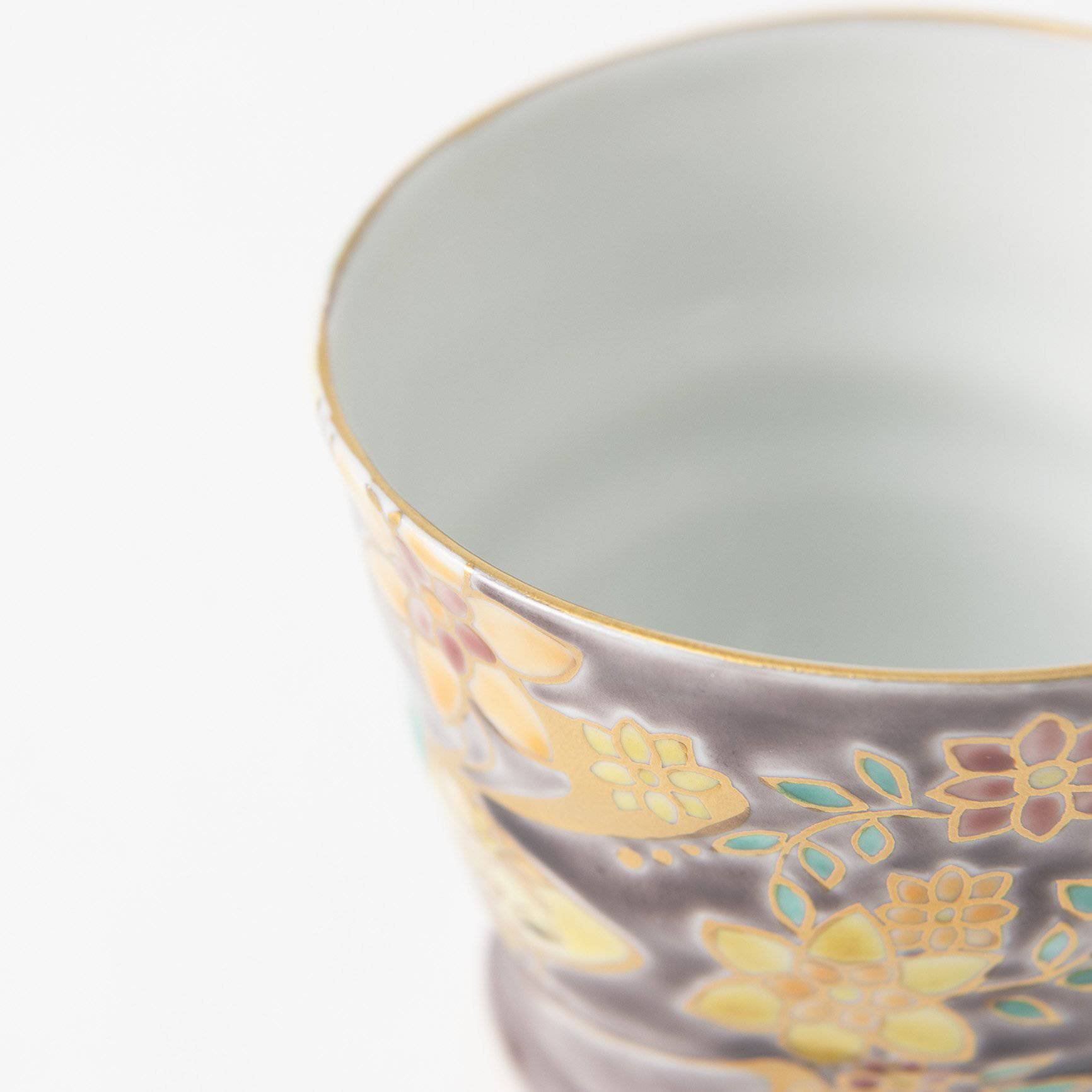 Bizan Kiln Sea Turtle Kutani Teacup - MUSUBI KILN - Quality Japanese Tableware and Gift