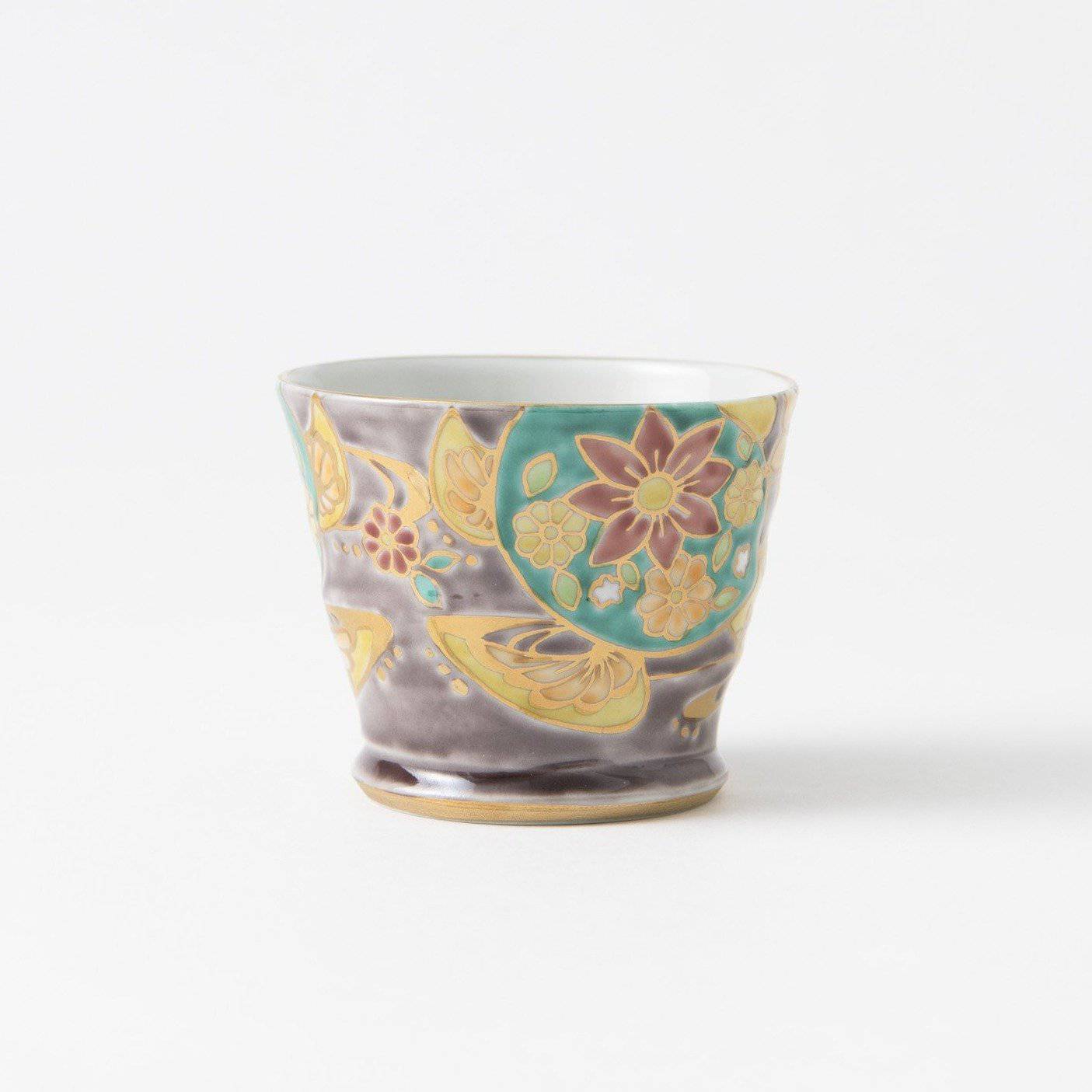 Bizan Kiln Sea Turtle Kutani Teacup - MUSUBI KILN - Quality Japanese Tableware and Gift