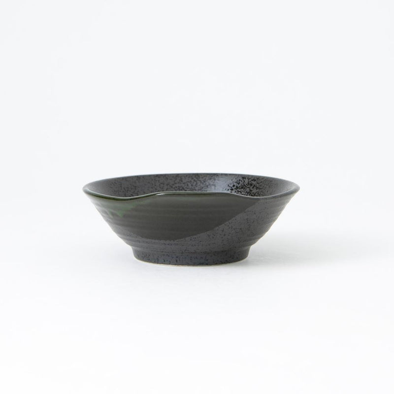 Black and Green Mino Ware Tonsui Bowl - MUSUBI KILN - Quality Japanese Tableware and Gift