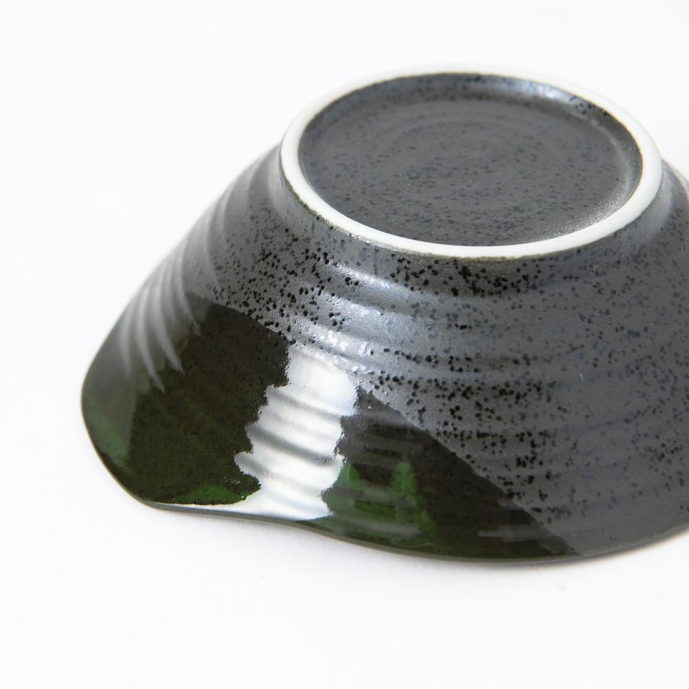 Black and Green Mino Ware Tonsui Bowl - MUSUBI KILN - Quality Japanese Tableware and Gift