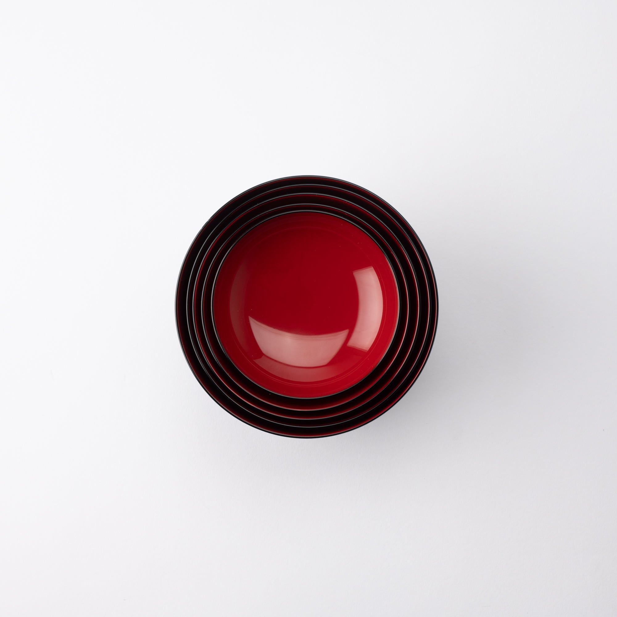 Black and Red Lacquer Yamanaka Lacquerware Oryoki Bowl Set - MUSUBI KILN - Quality Japanese Tableware and Gift