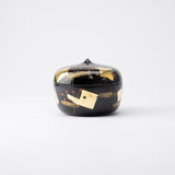 Black Autumn Flowers Yamanaka Lacquerware Candy Box - MUSUBI KILN - Quality Japanese Tableware and Gift