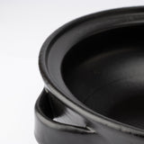 Black Banko Donabe Japanese Clay Pot for 3 to 4 persons - MUSUBI KILN - Quality Japanese Tableware and Gift