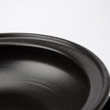 Black Banko Donabe Japanese Clay Pot for 3 to 4 persons - MUSUBI KILN - Quality Japanese Tableware and Gift