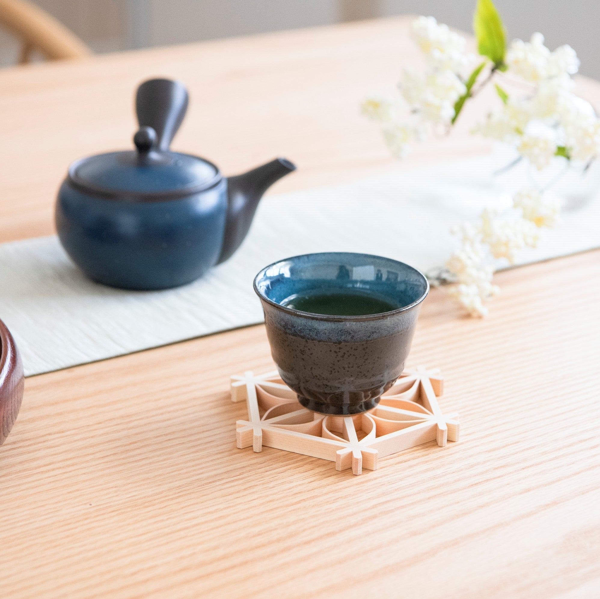 Black Crystal Mino Ware Japanese Teacup - MUSUBI KILN - Quality Japanese Tableware and Gift