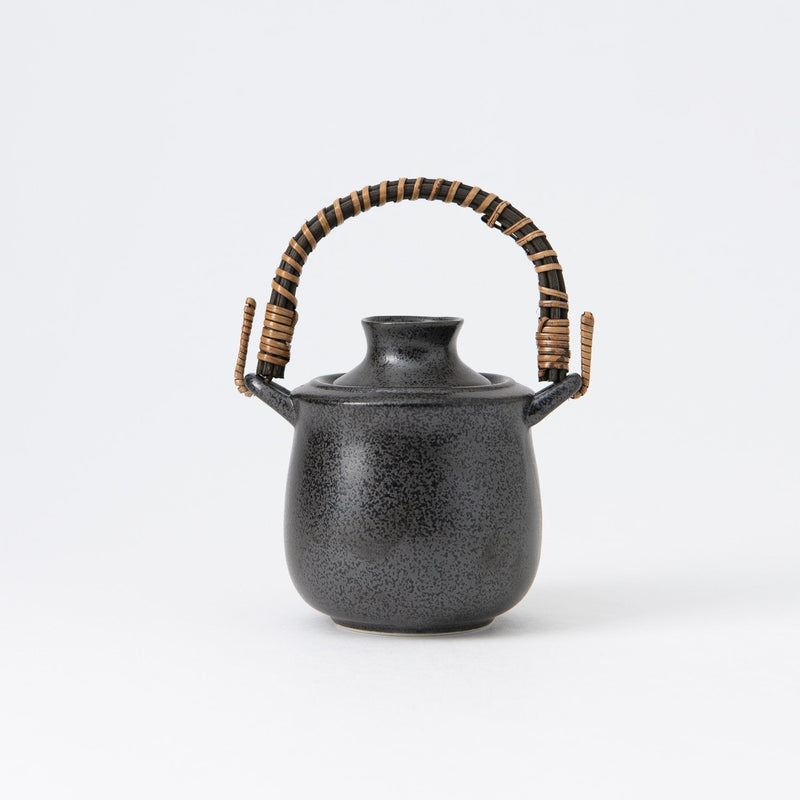 Black Crystalline Glaze Mino Ware Sake Warmer - MUSUBI KILN - Quality Japanese Tableware and Gift