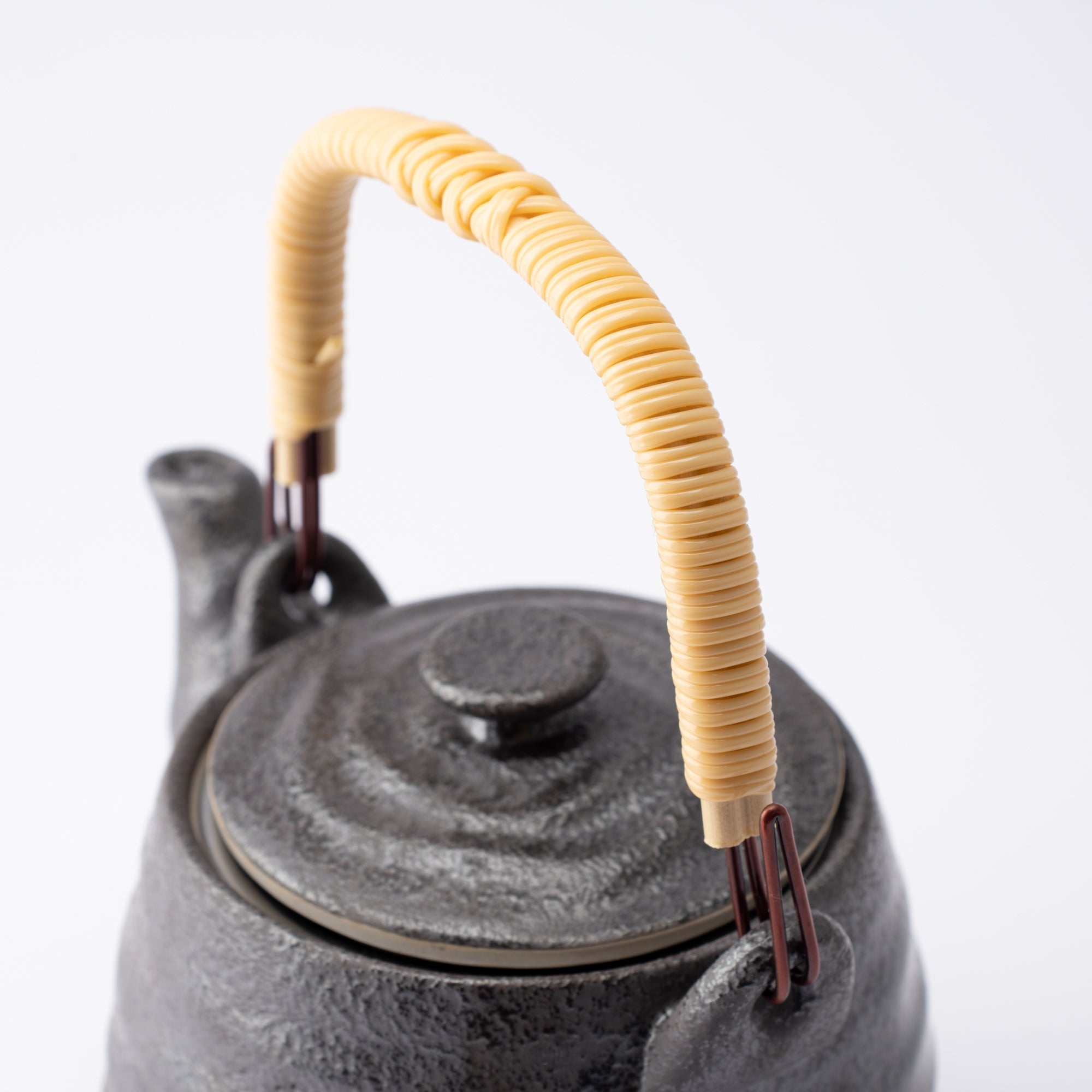 Black Mino Ware Japanese Teapot 20.3oz (600ml) - MUSUBI KILN - Quality Japanese Tableware and Gift