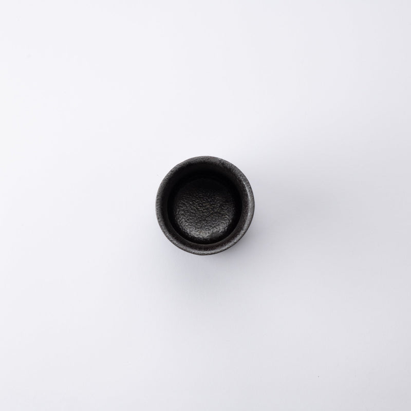 Black Nunome Mino Ware Yunomi Japanese Teacup - MUSUBI KILN - Quality Japanese Tableware and Gift