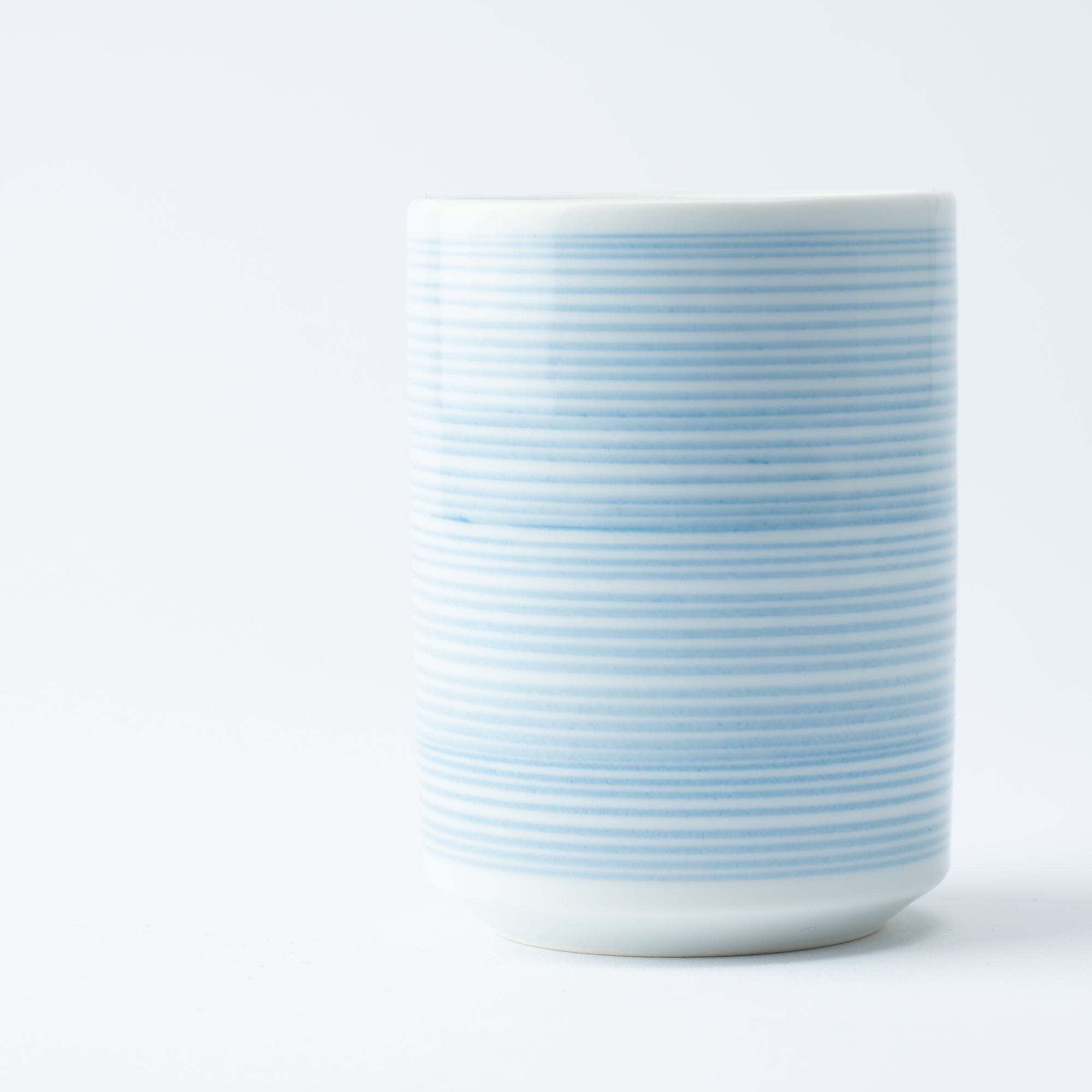 Blue Hake Mino Ware Yunomi Japanese Teacup - MUSUBI KILN - Quality Japanese Tableware and Gift