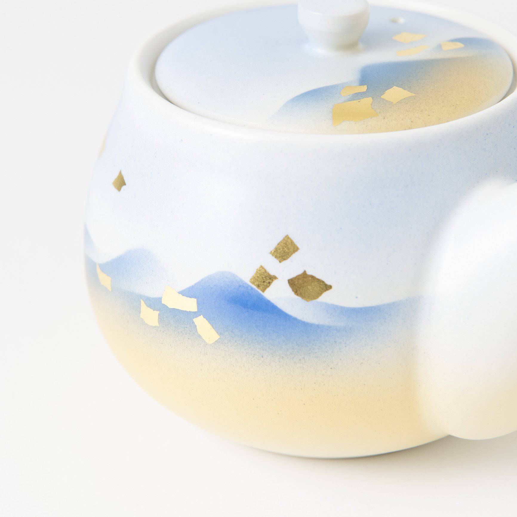 Blue Mountains Kutani Japanese Teapot Set - MUSUBI KILN - Quality Japanese Tableware and Gift