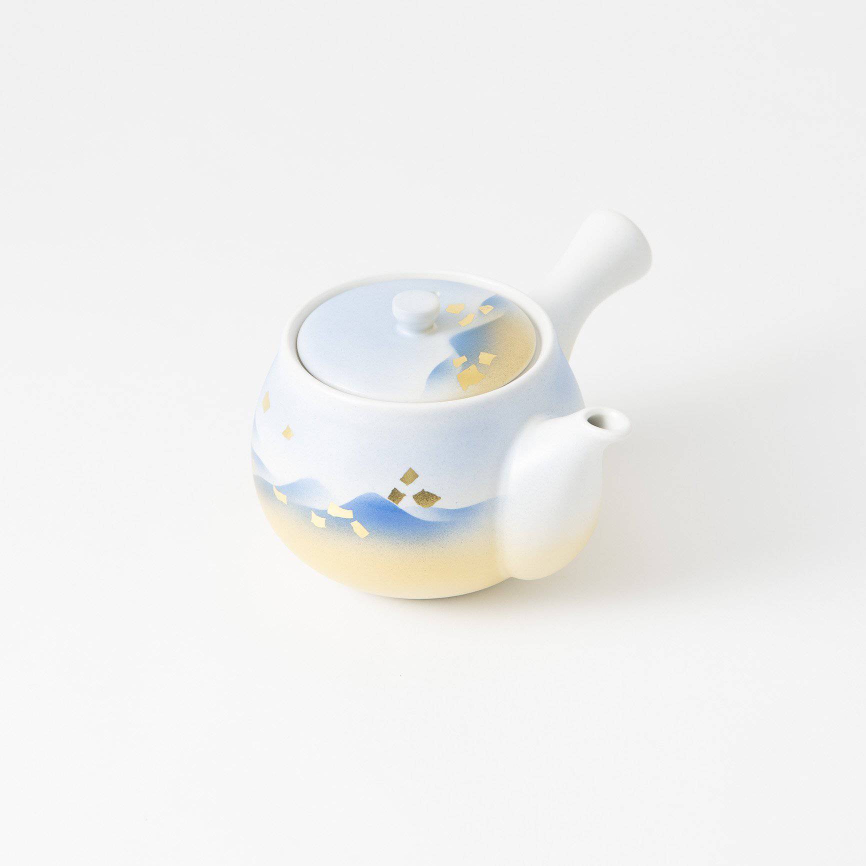 Blue Mountains Kutani Japanese Teapot Set - MUSUBI KILN - Quality Japanese Tableware and Gift