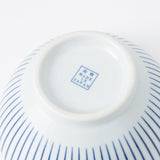 Blue Tokusa Mino Ware Donburi Bowl L - MUSUBI KILN - Quality Japanese Tableware and Gift