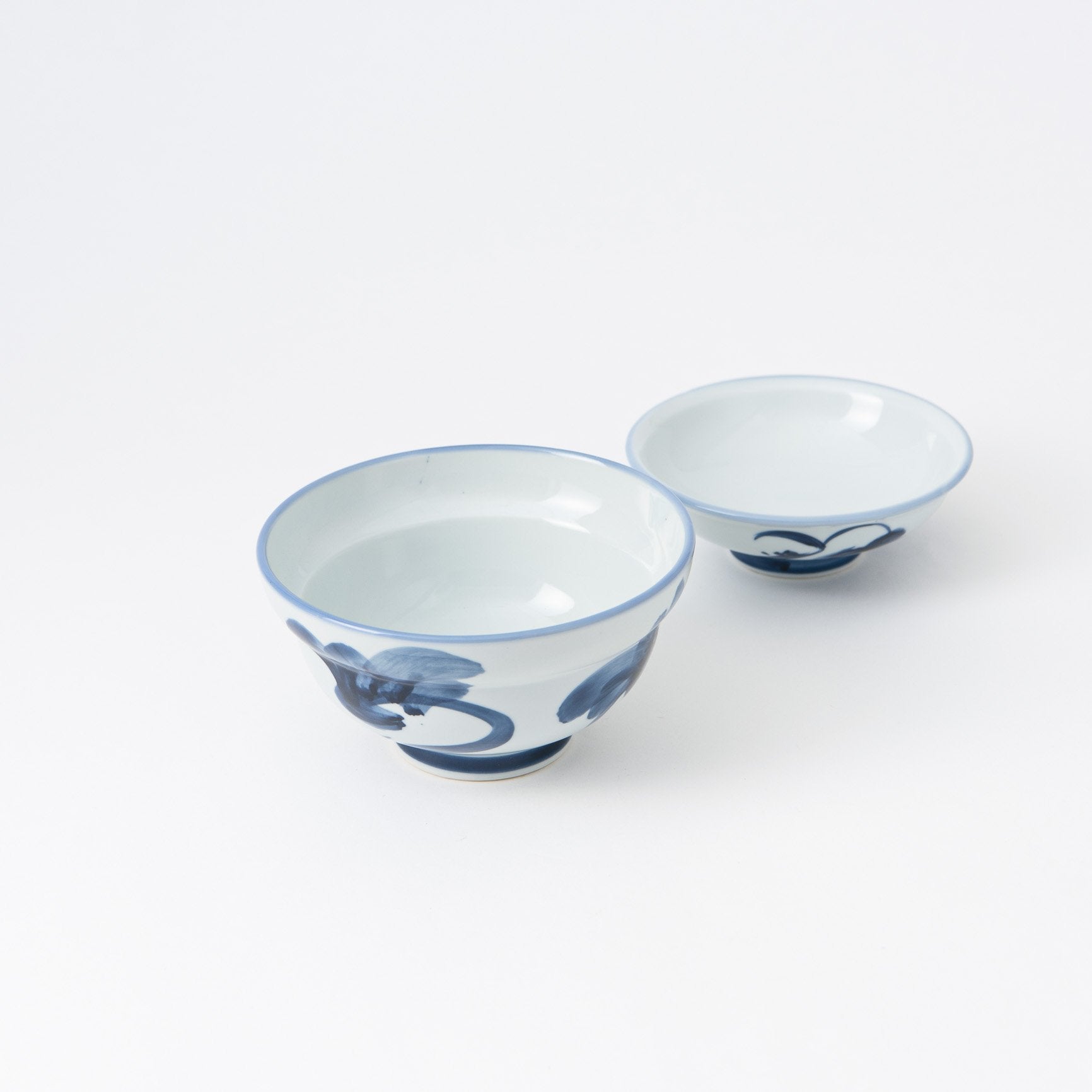 Blue Turnip Mino Ware Donburi Rice Bowl with Lid S - MUSUBI KILN - Quality Japanese Tableware and Gift