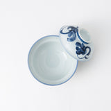 Blue Turnip Mino Ware Donburi Rice Bowl with Lid S - MUSUBI KILN - Quality Japanese Tableware and Gift