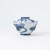 Blue Turnip Mino Ware Donburi Rice Bowl with Lid S - MUSUBI KILN - Quality Japanese Tableware and Gift