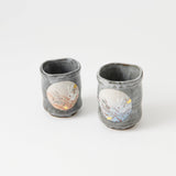 Bouncing Rabbit Kutani Yunomi Japanese Teacup Pair - MUSUBI KILN - Quality Japanese Tableware and Gift