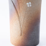 Brown Unglazed Shigaraki Ware Flower Vase - MUSUBI KILN - Quality Japanese Tableware and Gift